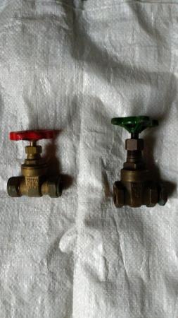 Image 1 of BRASS GATE VALVES 15MM /1/2 INCH & 1 INCH from