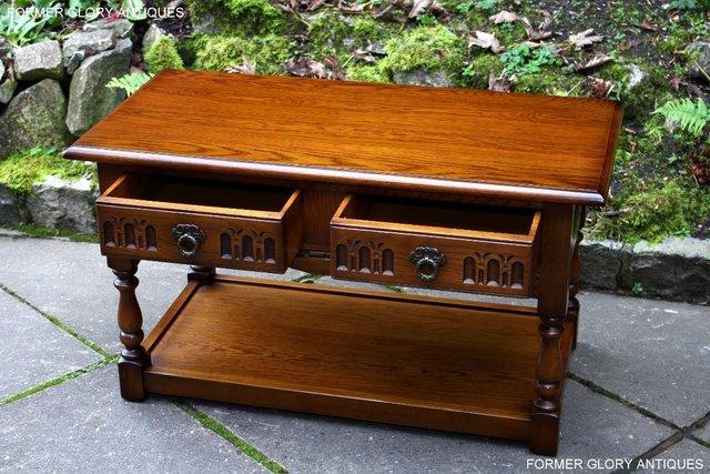 Image 68 of OLD CHARM LIGHT OAK TWO DRAWER COFFEE TABLE TV MEDIA STAND