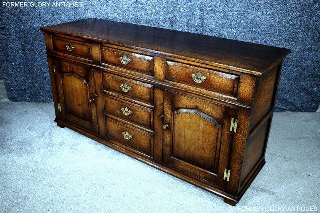 Image 78 of TITCHMARSH AND GOODWIN OAK DRESSER BASE SIDEBOARD HALL TABLE