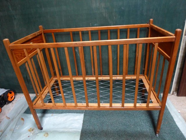 Preview of the first image of Antique 1940's Babies Cot.