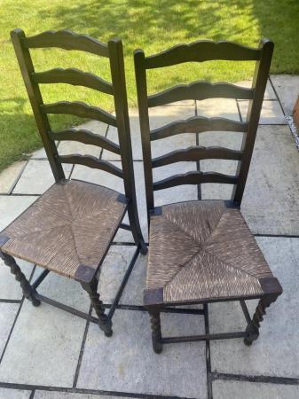 Image 1 of Period occasional chairs with Barley twisted legs