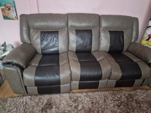 Image 1 of 2x Reclining Sofa's (3 seater & 2 seater)
