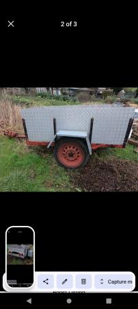 Image 1 of 6 by 4 metal towing trailer for camping / allotments