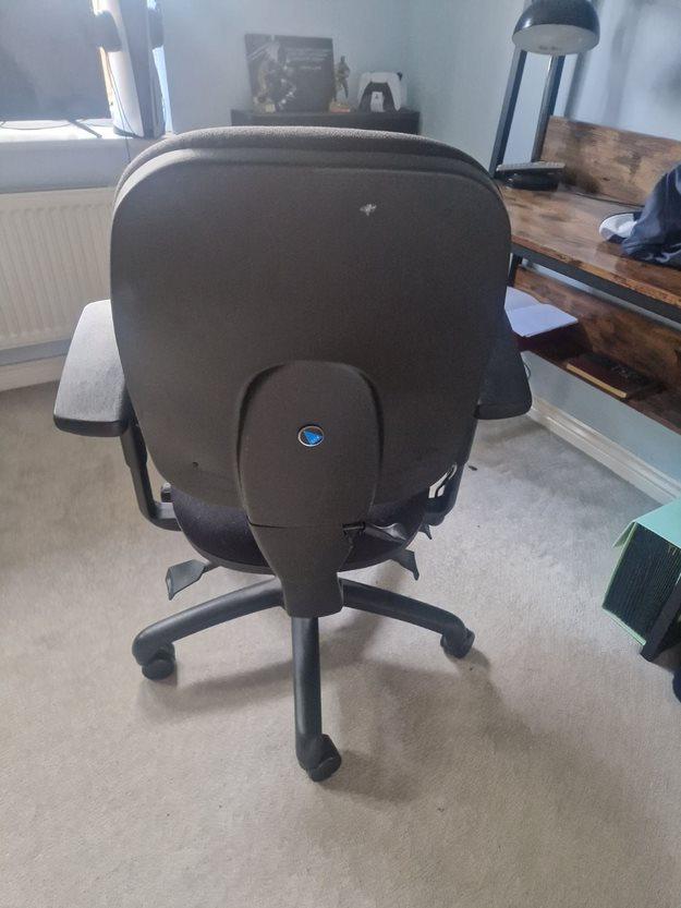 Preview of the first image of Black Sturdy Desk Computer Chair.