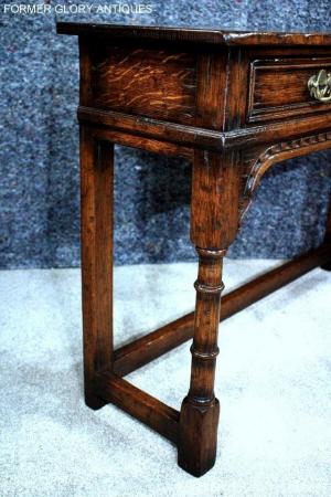 Image 63 of TITCHMARSH & GOODWIN OAK LAMP PHONE HALL CONSOLE TABLE STAND
