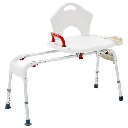 Image 3 of Ultima Sliding Seat Shower Chair with  Bench