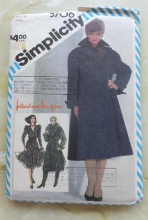Image 1 of Simplicity Coat & Dress Pattern 5706 - Size 10 - Used once