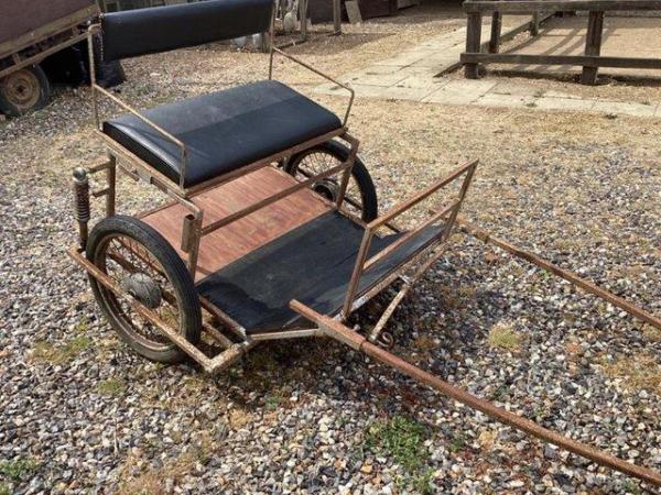Image 2 of Sturdy pony cart or donkey and rein deer cart.
