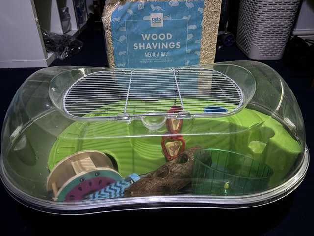 Preview of the first image of Cute Hamster Cage and Toys.