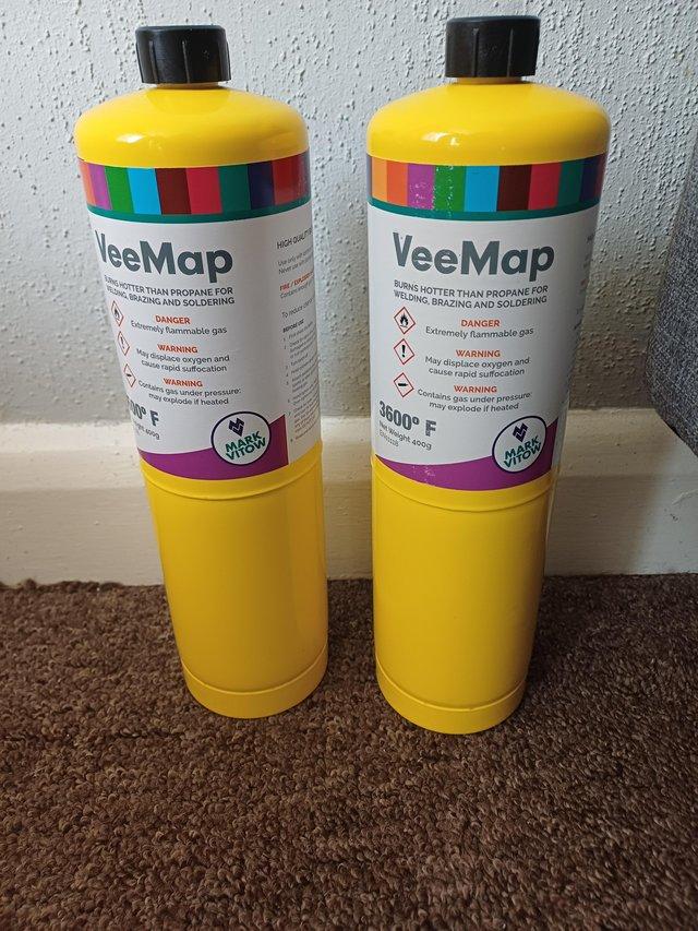 Preview of the first image of 2 VeeMap gas bottles new.