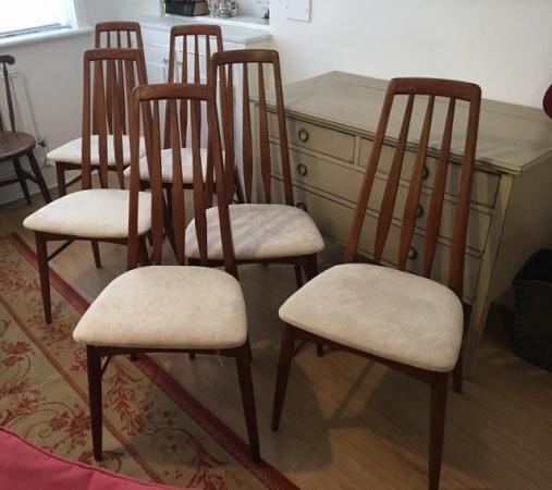 Image 3 of MID CENTURY DANISH DINING CHAIRS - SET OF 6 BY NIELS KOEFOED