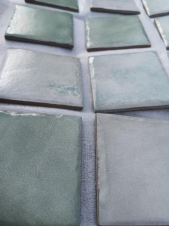Image 3 of Small Italian green tiles (55)