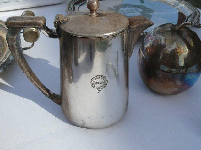 Preview of the first image of EPNS Coffee pot, milk jug and other heavy EPNS tableware.