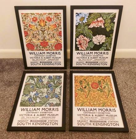 Image 1 of Set of 4 William Morris A3 framed art prints pictures