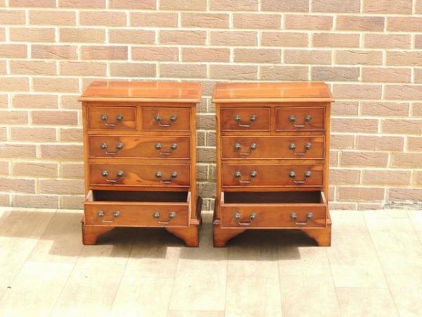 Image 8 of Pair of Burr Bedside Tables (UK Delivery)