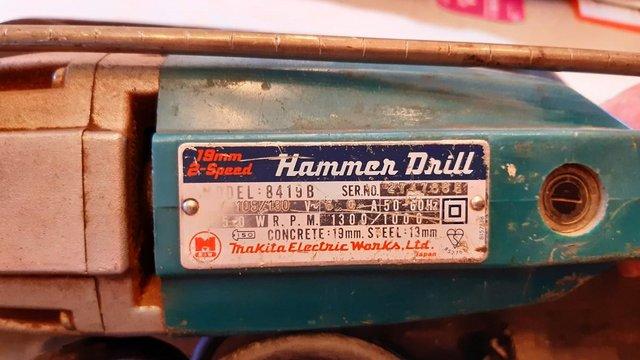 Image 2 of Makita Hammer drill 110 volts in original case