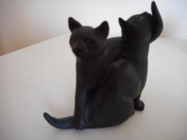 Image 2 of 4 LOVELY BLACK CATS FIGURES WITHOUT BOXES