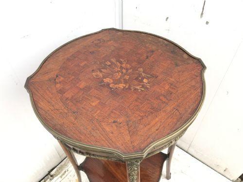 Image 3 of Beautiful inlaid French Kingwood side table