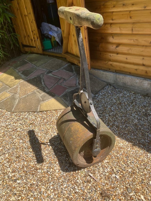 Preview of the first image of Antique Iron Garden Roller.