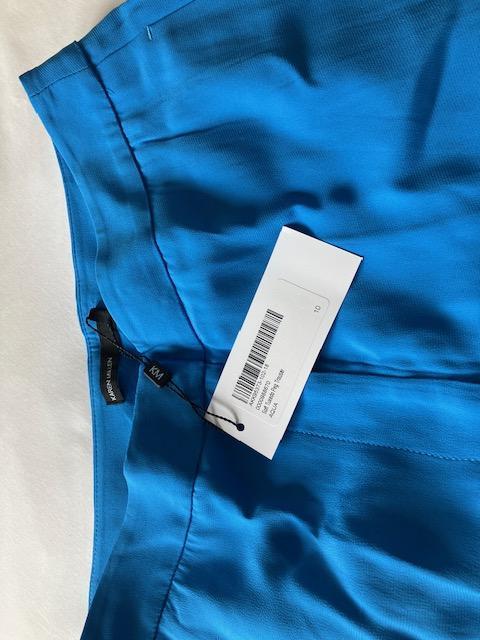 Preview of the first image of Soft Tuxedo Peg Trousers Aqua.