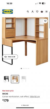 Image 2 of IKEA Corner Desk, Corner workstation