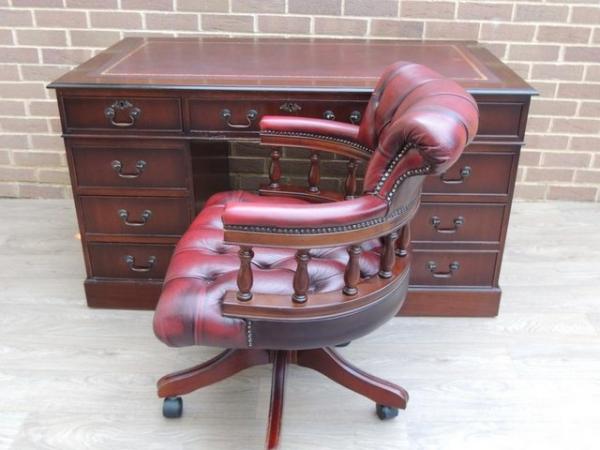 Image 3 of Chesterfield Desk + Chair Set (UK Delivery)