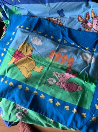Image 2 of Winnie Pooh single duvet cover and 1 pillow case