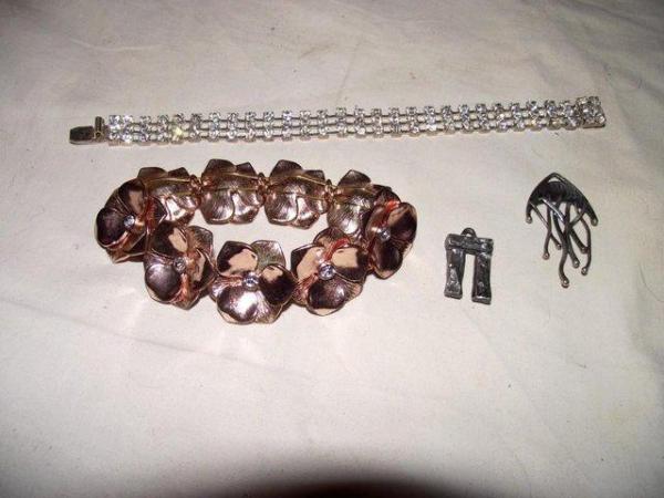 Image 1 of costume jewellery bracelets and charms