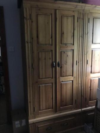 Image 1 of Hand made pine wardrobes and top box