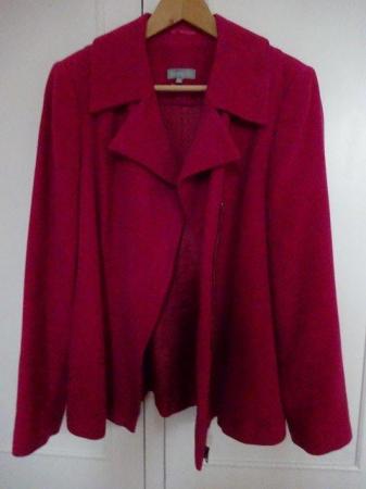 Image 5 of PER UNA/MARKS AND SPENCER SMART PINK ZIP UP JACKET-SIZE 14