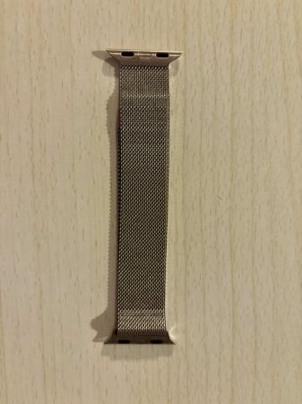 Image 3 of Gold Stainless Steel Milanese Loop for Apple Watch