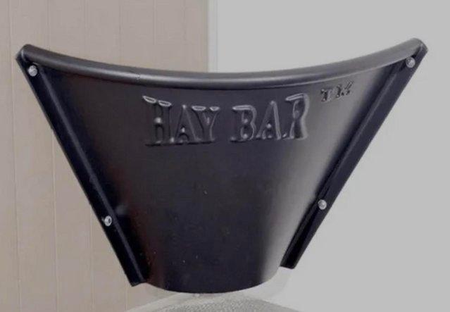 Preview of the first image of Hay bar original black corner hay feeder.