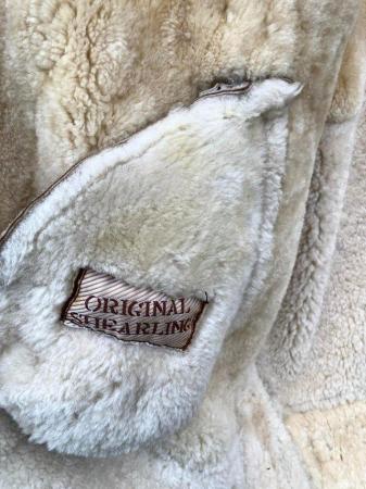 Image 3 of Sheepskin suede short coat (size xl)