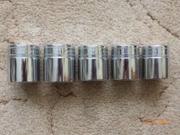 Image 1 of Snap-On 1/2" Flank drive sockets, metric 28-32mm as new