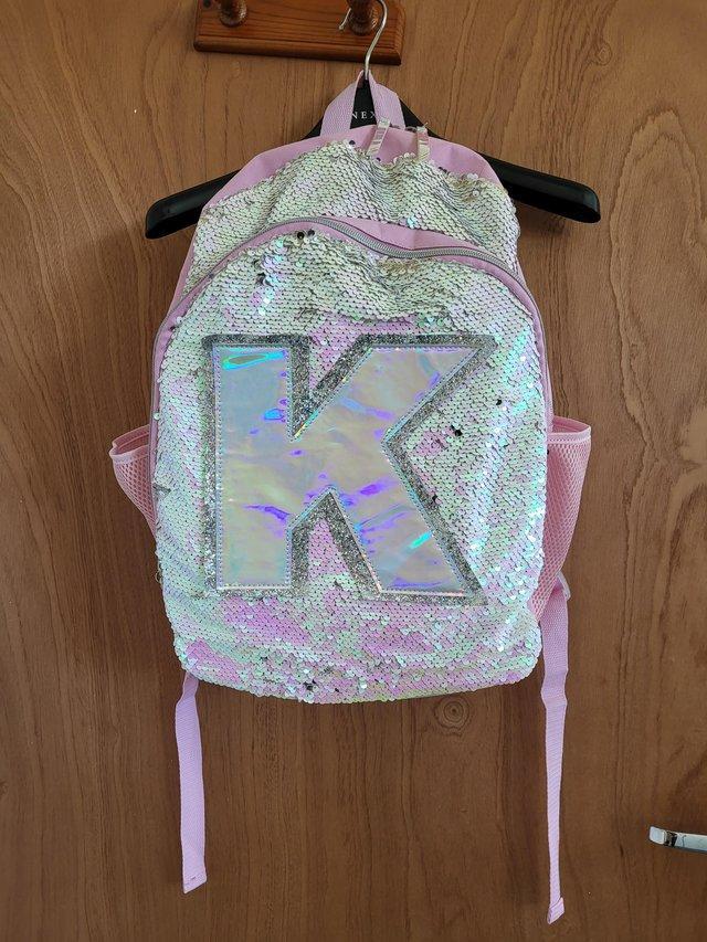 Preview of the first image of L2D Love2Design New York Girl's Pink K Backpack.