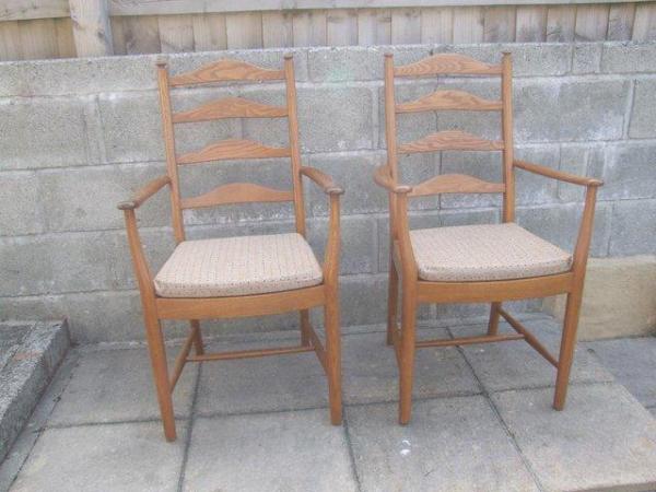 Image 1 of 2 Ercol Penn Carver Dining Chairs