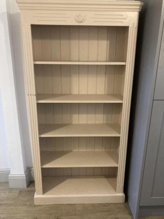 Image 3 of Solid pine painted bookcase in farrow and ball setting plast