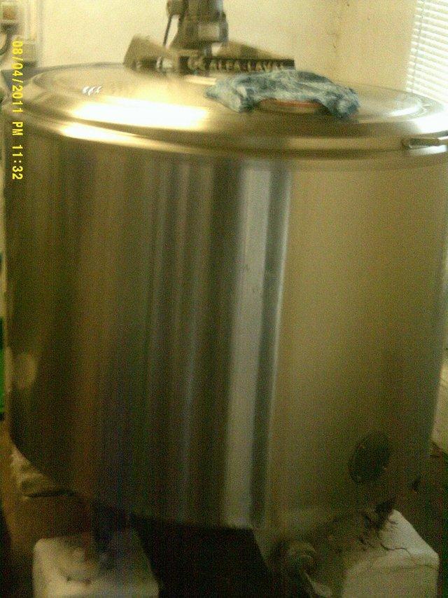 Preview of the first image of round cheese making vat for sale.