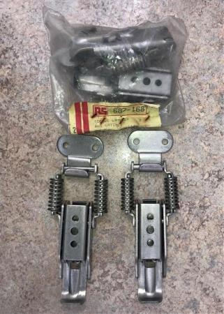 Image 3 of SPRING LOADED STEEL TOGGLE LATCHES AND CATCHES : 2 PAIRS