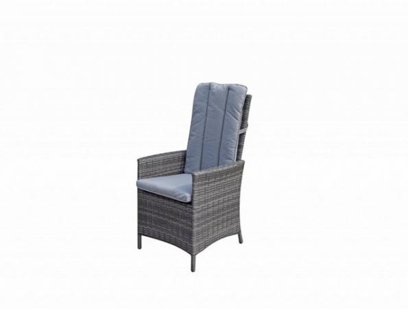 Image 1 of Emily Rattan Reclining Chair in 8mm Grey