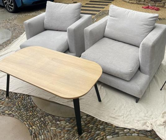 Image 2 of Armchairs x2 and a coffee table