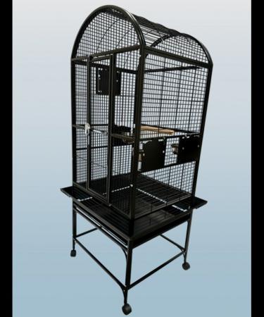 Image 4 of Parrot-Supplies Michigan Dome Top Parrot Cage Black