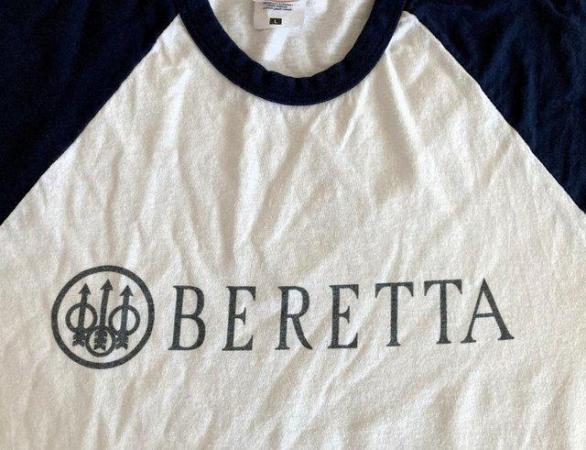 Image 3 of VINTAGE BERETTA T-SHIRT SHIRT TOP TEE SIZE L MILITARY ARMY