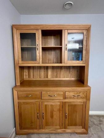 Image 1 of Natural Solid Oak large Dresser unit