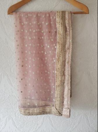 Image 3 of Rose Gold Shara with Heavy Dupatta for Immediate Sale