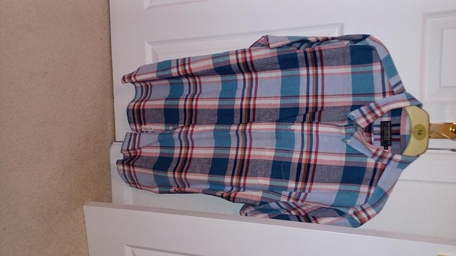 Image 3 of Mulit coloured soft 100% cotton casual short sleeve shirt XL