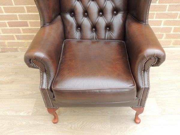 Image 11 of Saxon Chesterfield Queen Anne Luxury Armchair (UK Delivery)