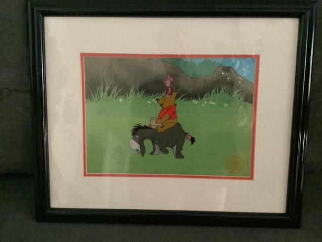 Preview of the first image of Disney Sericel “Winnie The Pooh & The Blustery Day”limited E.