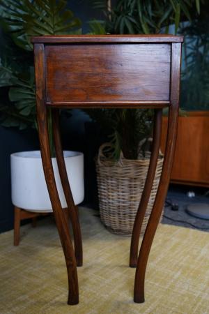 Image 3 of Early Victorian Mahogany Sewing Table / Box Side Table