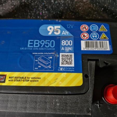 Image 1 of EXIDE CAR BATTERY - USED